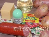 Συνταγή για βραστές πατάτες με λαχανικά και λουκάνικα σε slow cooker Ψητό με λουκάνικα σε slow cooker